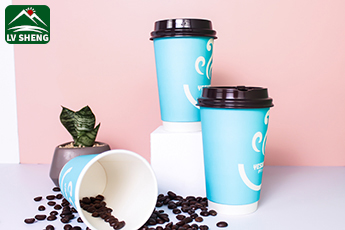 China supplier double paper cup custom logo printed cold drink paper cup
